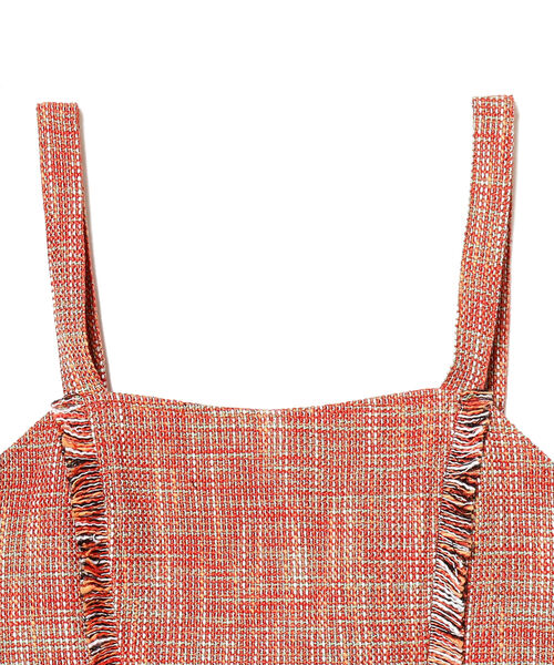 Ray BEAMS（レイビームス）の「Ray BEAMS / ツイード ビスチェ（キャミソール・レディース・レッド/グリーン・0/1）」の10枚目の写真