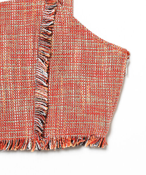 Ray BEAMS（レイビームス）の「Ray BEAMS / ツイード ビスチェ（キャミソール・レディース・レッド/グリーン・0/1）」の9枚目の写真