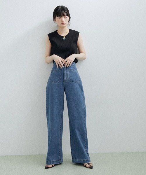 ADAM ET ROPE'（アダムエロペ）の「【ROLLA'S】SAILOR JEAN（デニムパンツ・レディース・ブルー・25/27/26）」の18枚目の写真