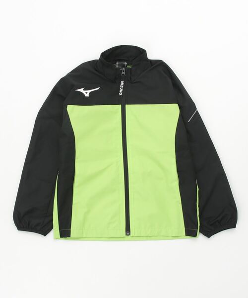 MIZUNO(ミズノ )の「ミズノ ウィンドブレーカージャケット_(ナイロンジャケット・キッズ・ブラック×ブルー/ブラック×グリーン・160cm/150cm/130cm/140cm/120cm)」の2枚目の写真