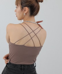COLONY 2139 | カップ付きリブバッククロスキャミソール(キャミソール)