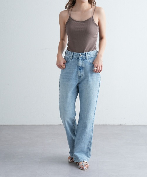 COLONY 2139(コロニートゥーワンスリーナイン)の「カップ付きリブバッククロスキャミソール(キャミソール・レディース・モカ/ブラック/アイボリー・SMALL/LARGE/MEDIUM)」の9枚目の写真