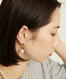 Aresense | esne/エスネ バロックパールフープピアス(ピアス（両耳用）)