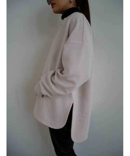 TRUNC（トランクエイティーエイト）の「Ripple Keyneck Pullover（その他トップス・レディース・ブラック/アイボリー・FREE）」の5枚目の写真