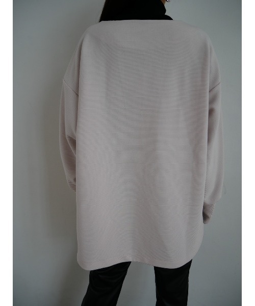 TRUNC（トランクエイティーエイト）の「Ripple Keyneck Pullover（その他トップス・レディース・ブラック/アイボリー・FREE）」の6枚目の写真