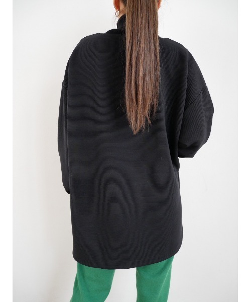 TRUNC（トランクエイティーエイト）の「Ripple Keyneck Pullover（その他トップス・レディース・ブラック/アイボリー・FREE）」の17枚目の写真