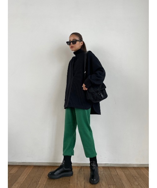 TRUNC（トランクエイティーエイト）の「Ripple Keyneck Pullover（その他トップス・レディース・ブラック/アイボリー・FREE）」の14枚目の写真