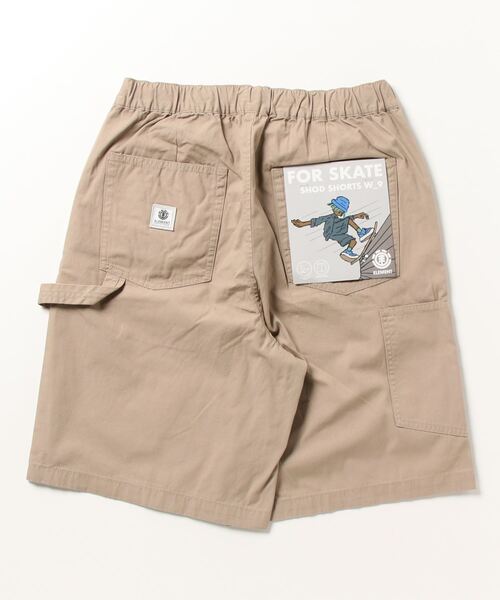 ELEMENT（エレメント）の「ELEMENT/エレメント ペインターハーフパンツ オーバーサイズ/ワイドショーツ 無地  SHOD SHORTS W_9  BD021-614（その他パンツ・メンズ・ネイビー/ベージュ/ブラック×ブラック・M/L/XL）」の6枚目の写真