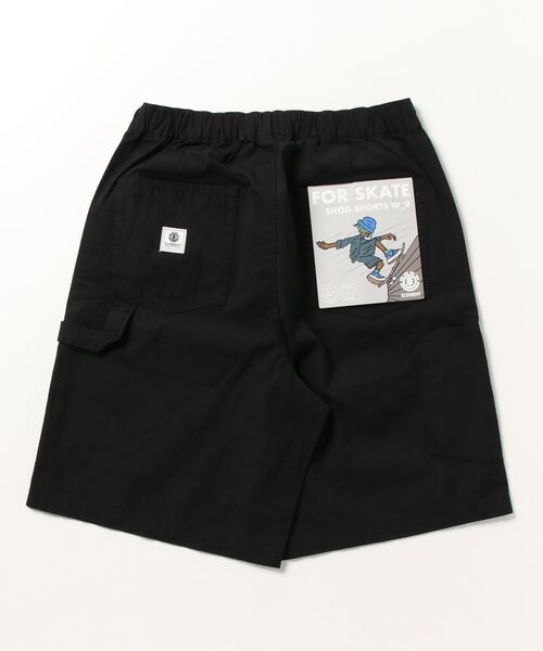 ELEMENT（エレメント）の「ELEMENT/エレメント ペインターハーフパンツ オーバーサイズ/ワイドショーツ 無地  SHOD SHORTS W_9  BD021-614（その他パンツ・メンズ・ネイビー/ベージュ/ブラック×ブラック・M/L/XL）」の5枚目の写真