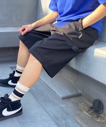 ELEMENT/エレメント ペインターハーフパンツ オーバーサイズ/ワイドショーツ 無地  SHOD SHORTS W_9  BD021-614