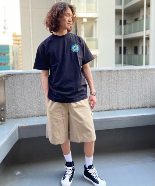 ELEMENT（エレメント）の「ELEMENT/エレメント ペインターハーフパンツ オーバーサイズ/ワイドショーツ 無地  SHOD SHORTS W_9  BD021-614（その他パンツ・メンズ・ネイビー/ベージュ/ブラック×ブラック・M/L/XL）」の18枚目の写真