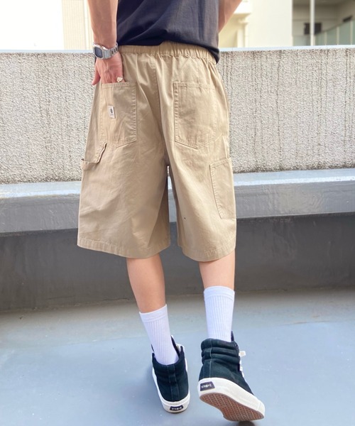 ELEMENT（エレメント）の「ELEMENT/エレメント ペインターハーフパンツ オーバーサイズ/ワイドショーツ 無地  SHOD SHORTS W_9  BD021-614（その他パンツ・メンズ・ネイビー/ベージュ/ブラック×ブラック・M/L/XL）」の17枚目の写真