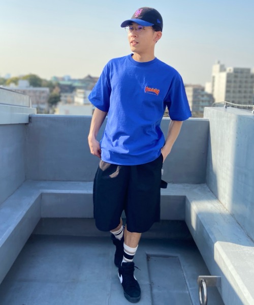 ELEMENT（エレメント）の「ELEMENT/エレメント ペインターハーフパンツ オーバーサイズ/ワイドショーツ 無地  SHOD SHORTS W_9  BD021-614（その他パンツ・メンズ・ネイビー/ベージュ/ブラック×ブラック・M/L/XL）」の12枚目の写真