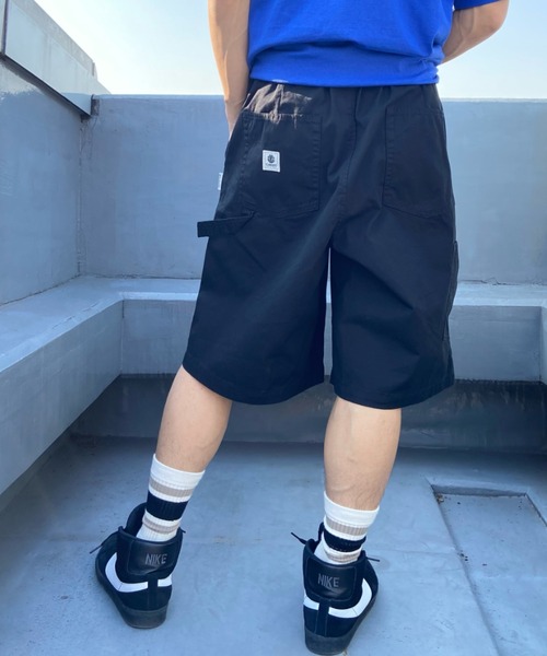 ELEMENT（エレメント）の「ELEMENT/エレメント ペインターハーフパンツ オーバーサイズ/ワイドショーツ 無地  SHOD SHORTS W_9  BD021-614（その他パンツ・メンズ・ネイビー/ベージュ/ブラック×ブラック・M/L/XL）」の10枚目の写真