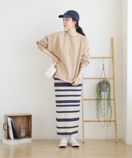 【スウェット+インナーの2点SET】ヘビーウェイトコットンオーバーサイズスウェット