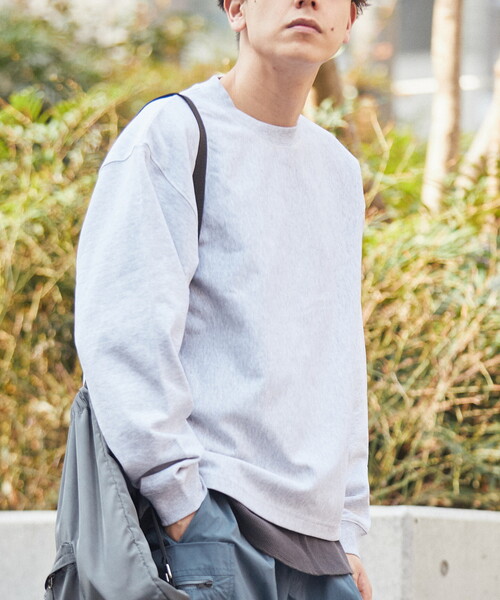【スウェット+インナーの2点SET】ヘビーウェイトコットンオーバーサイズスウェット