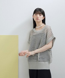 ADAM ET ROPE' | 【WEB限定】クロシェ２WAYオーバーベスト(ベスト)