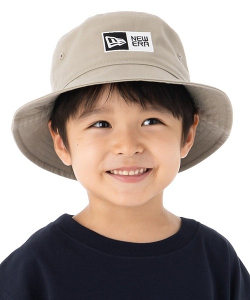 NEW ERA（ニューエラ）の「ニューエラキッズ バケットハット ボックスロゴ ONSPOTZ別注（ハット・キッズ・ブラック/ベージュ・S/M/L/XL/M/L）」の2枚目の写真