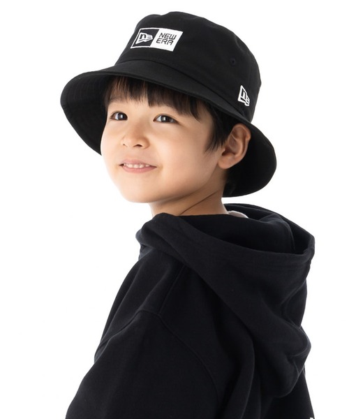 NEW ERA（ニューエラ）の「ニューエラキッズ バケットハット ボックスロゴ ONSPOTZ別注（ハット・キッズ・ブラック/ベージュ・S/M/L/XL/M/L）」の5枚目の写真