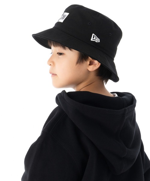 NEW ERA（ニューエラ）の「ニューエラキッズ バケットハット ボックスロゴ ONSPOTZ別注（ハット・キッズ・ブラック/ベージュ・S/M/L/XL/M/L）」の6枚目の写真
