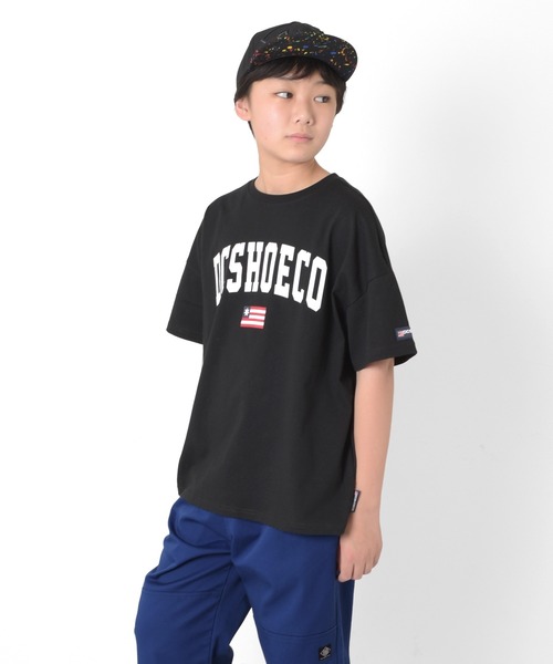 GLAZOS（グラソス）の「【DC】アーチロゴプリントビッグ半袖Tシャツ（Tシャツ/カットソー・キッズ・ホワイト/グリーン/エンジ/ブラック・150cm/160cm）」の3枚目の写真