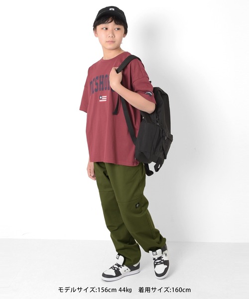 GLAZOS（グラソス）の「【DC】アーチロゴプリントビッグ半袖Tシャツ（Tシャツ/カットソー・キッズ・ホワイト/グリーン/エンジ/ブラック・150cm/160cm）」の6枚目の写真