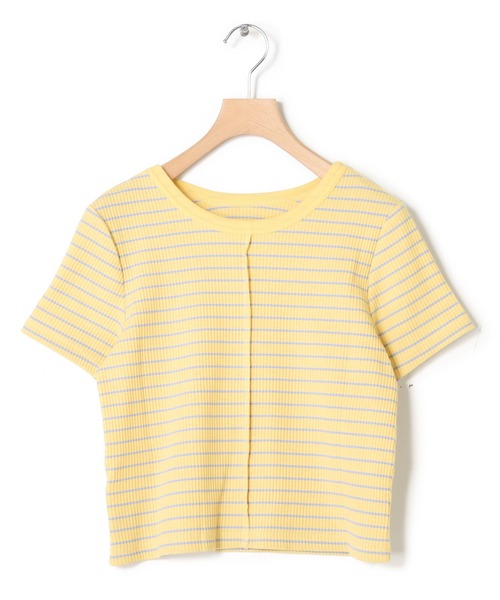 w closet(ダブルクローゼット)の「【前後2WAY】カットアウトリブプルオーバー(Tシャツ/カットソー・レディース・ブラック/オフホワイト/ホワイト×ブラック/イエロー系その他・FREE)」の17枚目の写真
