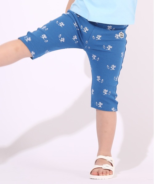 BABYDOLL（ベビードール）の「通販限定カラーあり ウルトラストレッチ6分丈ハーフパンツ [総柄] 6520K（その他パンツ・キッズ・ブラック系1/ブラック系その他/オレンジ/ピンク系その他7/ブラック×ホワイト/イエロー×グリーン/スカイブルー系1/チャコールグレー/ブラック系2/ストーン/ネイビー/ベビーピンク/バイオレット/ダークブラウン系/ホワイト/イエロー/ベージュ/オフホワイト/ホワイト系その他2/ホワイト系その他/ベージュ系その他/ゴールド・100cm/120cm/130cm/80ｃｍ/90cm/110cm/140cm/150cm）」の15枚目の写真