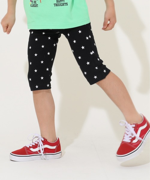 BABYDOLL（ベビードール）の「通販限定カラーあり ウルトラストレッチ6分丈ハーフパンツ [総柄] 6520K（その他パンツ・キッズ・ブラック系1/ブラック系その他/オレンジ/ピンク系その他7/ブラック×ホワイト/イエロー×グリーン/スカイブルー系1/チャコールグレー/ブラック系2/ストーン/ネイビー/ベビーピンク/バイオレット/ダークブラウン系/ホワイト/イエロー/ベージュ/オフホワイト/ホワイト系その他2/ホワイト系その他/ベージュ系その他/ゴールド・100cm/120cm/130cm/80ｃｍ/90cm/110cm/140cm/150cm）」の7枚目の写真