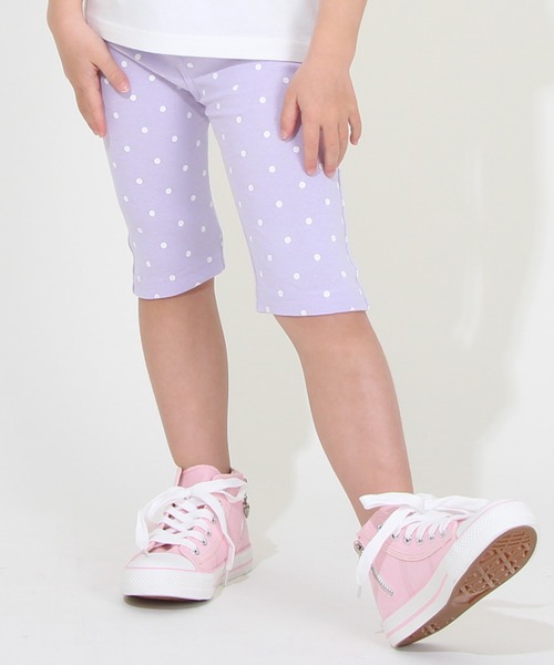 BABYDOLL（ベビードール）の「通販限定カラーあり ウルトラストレッチ6分丈ハーフパンツ [総柄] 6520K（その他パンツ・キッズ・ブラック系1/ブラック系その他/オレンジ/ピンク系その他7/ブラック×ホワイト/イエロー×グリーン/スカイブルー系1/チャコールグレー/ブラック系2/ストーン/ネイビー/ベビーピンク/バイオレット/ダークブラウン系/ホワイト/イエロー/ベージュ/オフホワイト/ホワイト系その他2/ホワイト系その他/ベージュ系その他/ゴールド・100cm/120cm/130cm/80ｃｍ/90cm/110cm/140cm/150cm）」の16枚目の写真