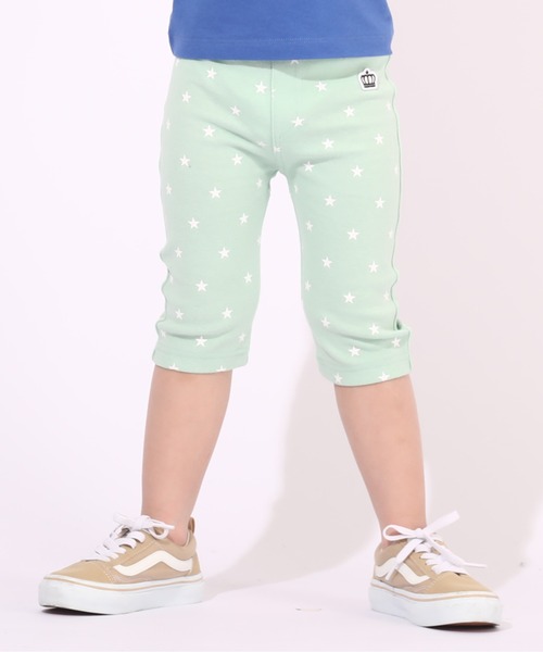 BABYDOLL（ベビードール）の「通販限定カラーあり ウルトラストレッチ6分丈ハーフパンツ [総柄] 6520K（その他パンツ・キッズ・ブラック系1/ブラック系その他/オレンジ/ピンク系その他7/ブラック×ホワイト/イエロー×グリーン/スカイブルー系1/チャコールグレー/ブラック系2/ストーン/ネイビー/ベビーピンク/バイオレット/ダークブラウン系/ホワイト/イエロー/ベージュ/オフホワイト/ホワイト系その他2/ホワイト系その他/ベージュ系その他/ゴールド・100cm/120cm/130cm/80ｃｍ/90cm/110cm/140cm/150cm）」の18枚目の写真