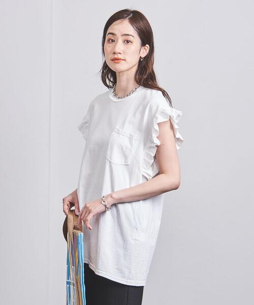 新品！＜dahl’ia＞フリルスリーブ Tシャツ dahl'ia（ダリア）の「＜dahl'ia＞フリルスリーブ Tシャツ（T