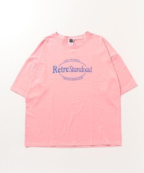 ARCADE(アーケード)の「ビッグシルエット ロゴ Tシャツ 半袖 レトロスタイル -ARCADE Limited Line-(Tシャツ/カットソー・レディース・チャコール/ホワイト/ピンク/チャコールグレー/アイボリー・FREE)」の18枚目の写真