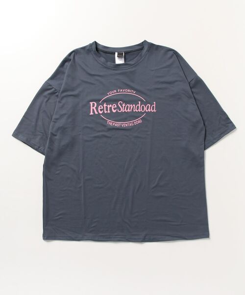 ARCADE(アーケード)の「ビッグシルエット ロゴ Tシャツ 半袖 レトロスタイル -ARCADE Limited Line-(Tシャツ/カットソー・レディース・チャコール/ホワイト/ピンク/チャコールグレー/アイボリー・FREE)」の20枚目の写真