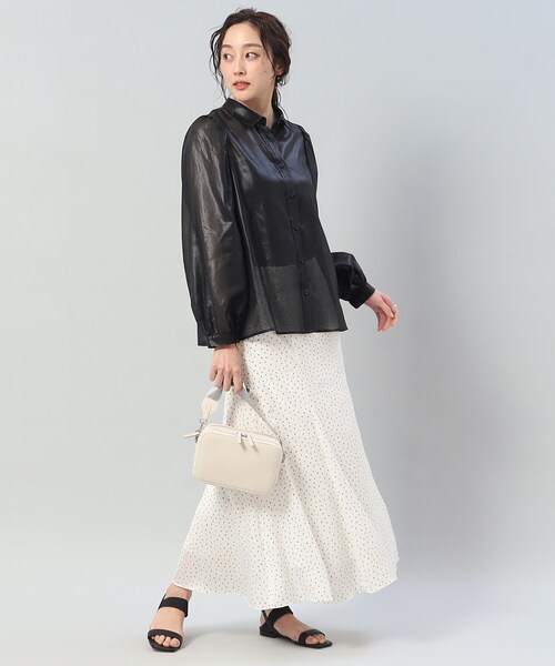 UNTITLED(アンタイトル)の「◆2wayマルチポシェット(ショルダーバッグ・レディース・ブラック/アイボリー/サンドベージュ・99)」の22枚目の写真