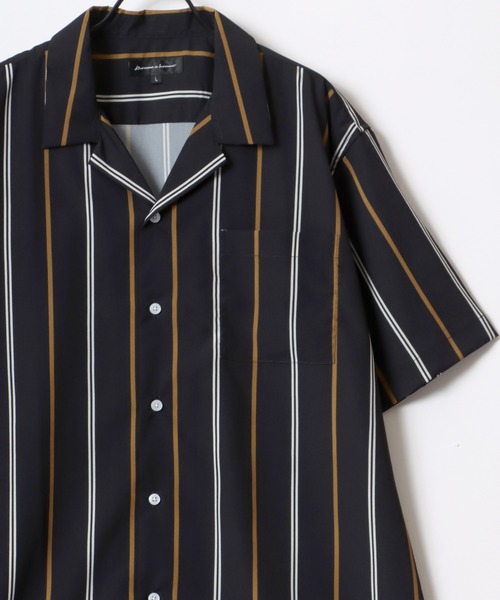 Lazar(ラザル)の「Oversize Drape Open Collar Shirt/オーバーサイズ ドレープ オープンカラー 半袖シャツ/アロハシャツ/無地/総柄/ストライプ/クレイジーパターン/クレリック(シャツ/ブラウス・メンズ・モカ/ブルー系その他/チャコール/ライトグレー/ホワイト/ベージュ系その他/ブラック系その他4/ライトグリーン/ホワイト系その他/ブラック系その他2/ブルー系その他2/ブルー系その他3/グレー系その他/ブラウン系その他/ブルーグレー/ライトブルー/ブラック/ブラウン系その他2/ターコイズブルー/ブラック系その他/ブラック系その他3/ブラック系その他5/ダークグリーン・M/L/LL)」の5枚目の写真