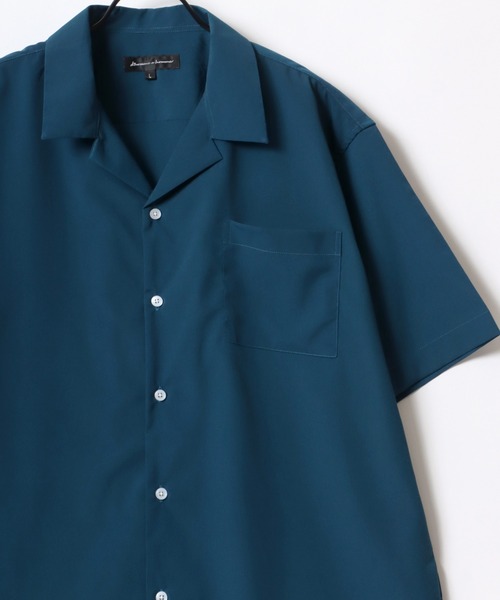 Lazar(ラザル)の「Oversize Drape Open Collar Shirt/オーバーサイズ ドレープ オープンカラー 半袖シャツ/アロハシャツ/無地/総柄/ストライプ/クレイジーパターン/クレリック(シャツ/ブラウス・メンズ・モカ/ブルー系その他/チャコール/ライトグレー/ホワイト/ベージュ系その他/ブラック系その他4/ライトグリーン/ホワイト系その他/ブラック系その他2/ブルー系その他2/ブルー系その他3/グレー系その他/ブラウン系その他/ブルーグレー/ライトブルー/ブラック/ブラウン系その他2/ターコイズブルー/ブラック系その他/ブラック系その他3/ブラック系その他5/ダークグリーン・M/L/LL)」の20枚目の写真