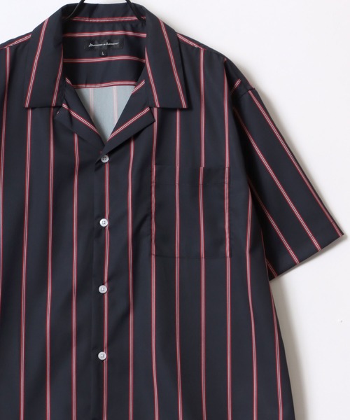 Lazar(ラザル)の「Oversize Drape Open Collar Shirt/オーバーサイズ ドレープ オープンカラー 半袖シャツ/アロハシャツ/無地/総柄/ストライプ/クレイジーパターン/クレリック(シャツ/ブラウス・メンズ・モカ/ブルー系その他/チャコール/ライトグレー/ホワイト/ベージュ系その他/ブラック系その他4/ライトグリーン/ホワイト系その他/ブラック系その他2/ブルー系その他2/ブルー系その他3/グレー系その他/ブラウン系その他/ブルーグレー/ライトブルー/ブラック/ブラウン系その他2/ターコイズブルー/ブラック系その他/ブラック系その他3/ブラック系その他5/ダークグリーン・M/L/LL)」の8枚目の写真