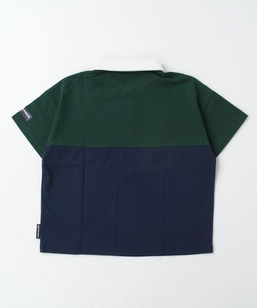 DC（ディーシー）の「DC/ディーシー キッズ ポロシャツ YPL232605（ポロシャツ・キッズ・ネイビー×ホワイト/グリーン系その他・150cm/140cm/130cm/160cm）」の3枚目の写真