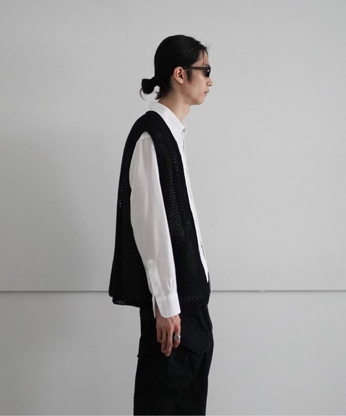 O（オー）の「yass ZIP KNIT VEST（ベスト）」 WEAR