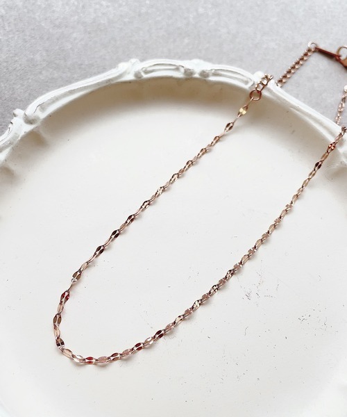 CERCA（チェルカ）の「urbanfemine./[サージカルステンレス]デザインチェーンアンクレット U7026（アンクレット・レディース・イエローゴールド/ホワイトゴールド/ピンクゴールド・FREE）」の2枚目の写真