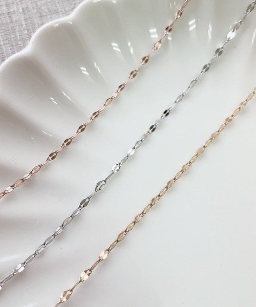 CERCA（チェルカ）の「urbanfemine./[サージカルステンレス]デザインチェーンアンクレット U7026（アンクレット・レディース・イエローゴールド/ホワイトゴールド/ピンクゴールド・FREE）」の9枚目の写真