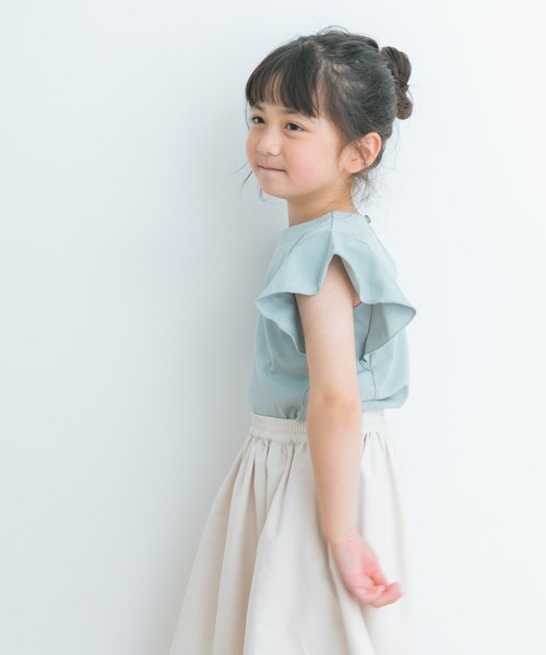 URBAN RESEARCH DOORS(アーバンリサーチドアーズ)の「フレアノースリーブプルオーバー(KIDS)(Tシャツ/カットソー・キッズ・オフホワイト/ミント・105/120/135)」の18枚目の写真