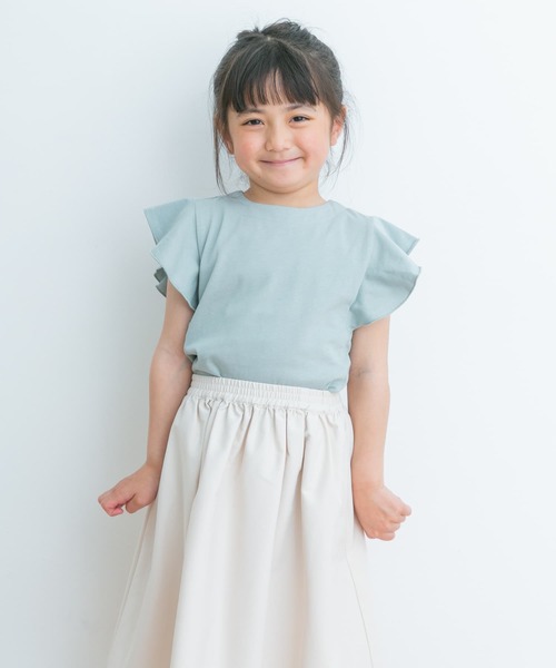 URBAN RESEARCH DOORS(アーバンリサーチドアーズ)の「フレアノースリーブプルオーバー(KIDS)(Tシャツ/カットソー・キッズ・オフホワイト/ミント・105/120/135)」の17枚目の写真