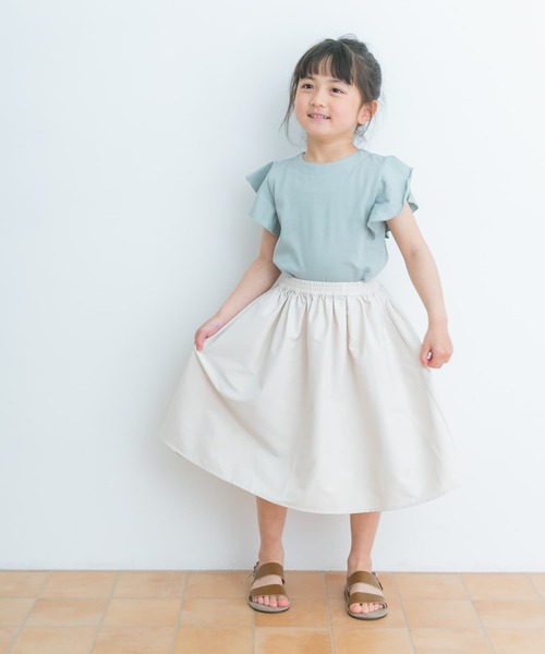 URBAN RESEARCH DOORS(アーバンリサーチドアーズ)の「フレアノースリーブプルオーバー(KIDS)(Tシャツ/カットソー・キッズ・オフホワイト/ミント・105/120/135)」の15枚目の写真