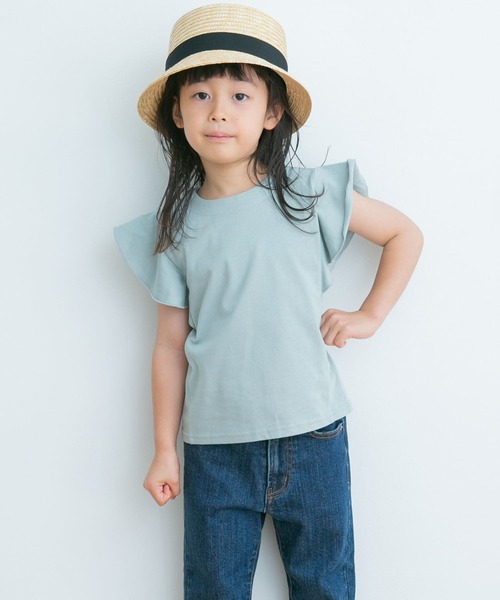 URBAN RESEARCH DOORS(アーバンリサーチドアーズ)の「フレアノースリーブプルオーバー(KIDS)(Tシャツ/カットソー・キッズ・オフホワイト/ミント・105/120/135)」の12枚目の写真