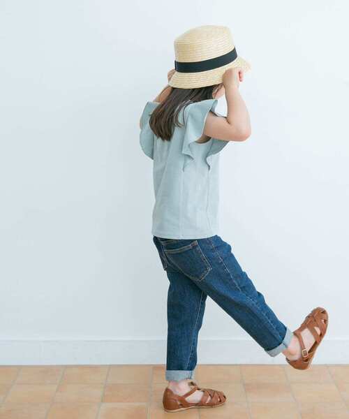 URBAN RESEARCH DOORS(アーバンリサーチドアーズ)の「フレアノースリーブプルオーバー(KIDS)(Tシャツ/カットソー・キッズ・オフホワイト/ミント・105/120/135)」の11枚目の写真