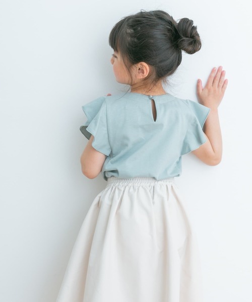 URBAN RESEARCH DOORS(アーバンリサーチドアーズ)の「フレアノースリーブプルオーバー(KIDS)(Tシャツ/カットソー・キッズ・オフホワイト/ミント・105/120/135)」の3枚目の写真