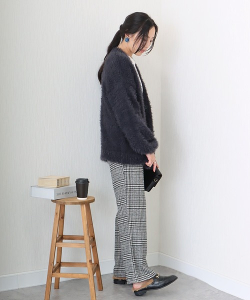 libelle more(リベル モア)の「シャギーニットカーディガン(カーディガン/ボレロ・レディース・ベージュ/ダークグレー/マスタード/アイボリー/ブルーグリーン・L/M)」の19枚目の写真