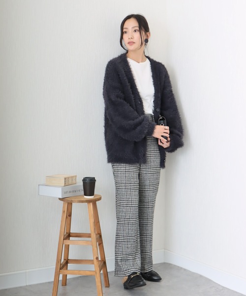 libelle more(リベル モア)の「シャギーニットカーディガン(カーディガン/ボレロ・レディース・ベージュ/ダークグレー/マスタード/アイボリー/ブルーグリーン・L/M)」の17枚目の写真